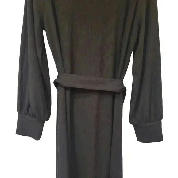 Simply Vera Wang Women's Black Poly/Rayon/Spandex Ribbed Knit Mock Neck A-Line L - Picture 10 of 14